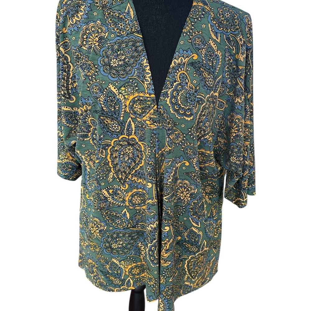 Lula Roe Paisley Print Women's Jacket Size S